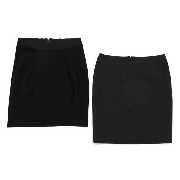 Kenneth Cole Skirt Bundle – Womens Sz 4 Black & Charcoal Business Pencil Skirts - Picture 1 of 16